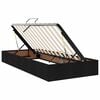 vidaXL Aufbewahrungsbett mit Matratze Schwarz 90 x 200 cm Polyester