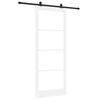 vidaXL Schiebet&uuml;r ORKDAL Wei&szlig; und Schwarz 93 x 232 cm