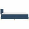 vidaXL LED Boxspringbett mit Matratze mit LED Blau 120 x 200 cm Stoff