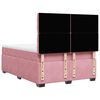 vidaXL Boxspringbett mit Matratze Rosa 140x200 cm Samt