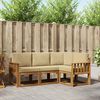 vidaXL Outdoor-Sofagarnitur mit Kissen 4 pcs Natur und Beige
