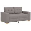 vidaXL Sofa 3 pcs Taupe 221 x 80 x 80 cm Leinenmischgewebe