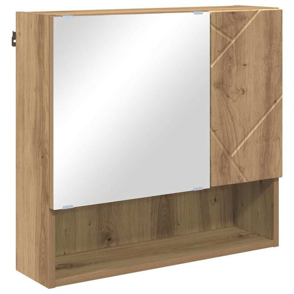 vidaXL Spiegelschrank Artisan-Eiche 59 x 17 x 55 cm Holzwerkstoff