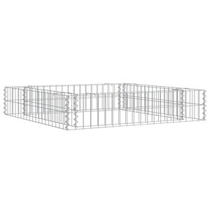 vidaXL Gabionen-Hochbeet Verzinkter Stahl 100x100x20 cm
