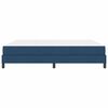 vidaXL Boxspringbett mit Matratze Blau 180 x 200 cm Stoff