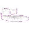 vidaXL Bettgestell ohne Matratze Sonoma-Eiche 140x200 cm Holzwerkstoff