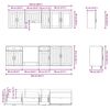 vidaXL 8-tlg. K&uuml;chenschrank-Set Kalmar Altholz-Optik Holzwerkstoff