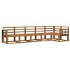 vidaXL Outdoor-Sofagarnitur 6 pcs Natur Massivholz Akazie
