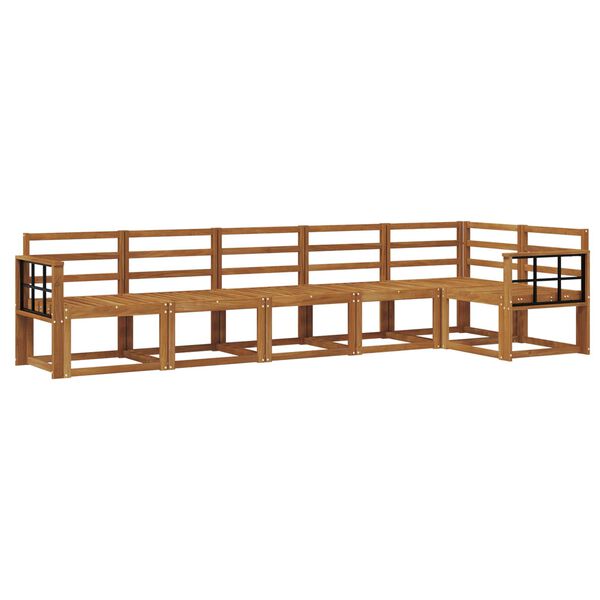 vidaXL Outdoor-Sofagarnitur 6 pcs Natur Massivholz Akazie