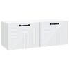 vidaXL Wandmontierter TV-Schrank Wei&szlig; 78,5 x 31 x 30 cm Holzwerkstoff