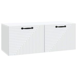 vidaXL Wandmontierter TV-Schrank Wei&szlig; 78,5 x 31 x 30 cm Holzwerkstoff