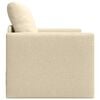 vidaXL Schlafsofa 60cm Creme Stoff
