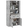 vidaXL Highboard Betongrau Holzwerkstoff