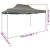 vidaXL Faltzelt Pop-Up 3 x 4,5 m Anthrazit