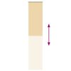 vidaXL Verdunkelungsrollo Beige 50x210cm Stoffbreite 45,7 cm Polyester