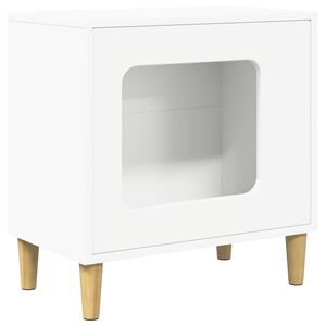 vidaXL Katzenhaus Wei&szlig; 51 x 30 x 52 cm Holzwerkstoff