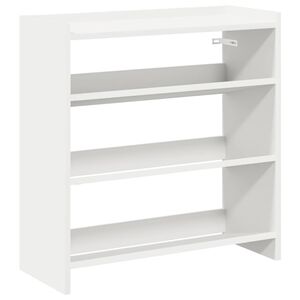 vidaXL Schuhregal Wei&szlig; 60x25x62 cm Holzwerkstoff