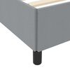 vidaXL Boxspringbett mit Matratze Hellgrau 90 x 190 cm Stoff