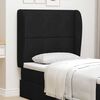 vidaXL Kopfteil Ohr Schwarz 80 x 23 x 6 cm Samt