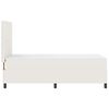 vidaXL Boxspringbett Creme und Weiß 203 x 80 x 128 cm Cordstoff