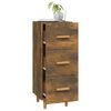vidaXL Sideboard Räuchereiche 34,5x34x90 cm Holzwerkstoff