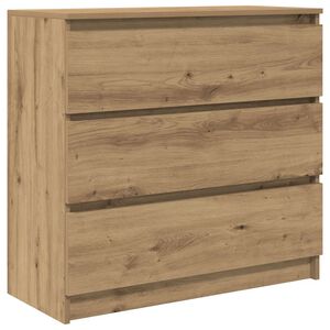 vidaXL Sideboard Artisan-Eiche 80x35x76 cm Holzwerkstoff