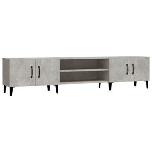 vidaXL TV-Schrank Betongrau 180x31,5x40 cm Holzwerkstoff