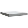 vidaXL Boxspringbett mit Matratze Hellgrau 180x200 cm Stoff