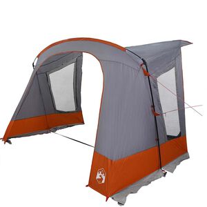 vidaXL Caravan Zelt f&uuml;r 3 Personen Grau und Orange 330 x 252 x 245 cm