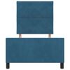 vidaXL Boxspringbett mit Kopfteil Dunkelblau 90 x 200 cm Samt