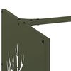 vidaXL Brennholzregal Olivgr&uuml;n 40x40x40 cm Kaltgewalzter Stahl