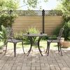 vidaXL 3-tlg. Bistro-Set Bronzen Aluminiumguss