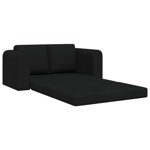 vidaXL Schlafsofa 60cm Schwarz Stoff