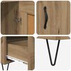 vidaXL Highboard Artisan-Eiche 69,5 x 31 x 115 cm Holzwerkstoff