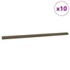 vidaXL Treppenkantenprofile 10 pcs Braun 67 x 3 x 2 cm Aluminium