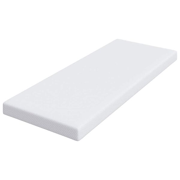 vidaXL Matratzenauflage Wei&szlig; 80 x 200 cm Jacquard Stoff