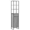 vidaXL Badezimmerschrank Sonoma-Grau 40 x 30 x 180 cm Holzwerkstoff