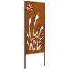 vidaXL Garten Sichtschutz-Leinwand Rostoptik 50 x 140 cm