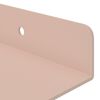 vidaXL Schwebendes Regal Wandmontiert 2 pcs Rosa 30 x 9 x 2,5 cm Stahl