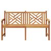 vidaXL Gartenbank Braun 150 x 60 x 90 cm Massivholz Teak