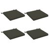 vidaXL Sitzkissen SOEST 4 stk. 100 % Polyester Anthrazit