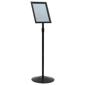 vidaXL Podest-Posterst&auml;nder Silber A3 PVC und Stahl
