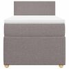 vidaXL Boxspringbett mit Matratze Taupe 80x200 cm Stoff
