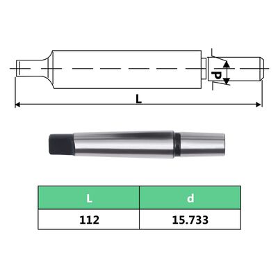 vidaXL Schnellspannbohrfutter MT2-B16 mit 13 mm Spannbereich