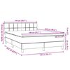 vidaXL Boxspringbett mit Matratze Rosa 140x220 cm Samt