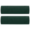 vidaXL 3-Sitzer-Sofa mit Zierkissen Dunkelgr&uuml;n 180 cm Samt