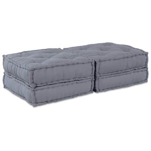 vidaXL Modulare Sofagarnitur 2 stk. Stoff Grau 140 x 70 x 36 cm