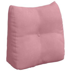 vidaXL R&uuml;ckenkissen Rosa 45 x 24 x 50 cm Samt