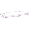 vidaXL Schreibtischplatte 80x40x1,5 cm Bambus