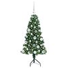 vidaXL Eckiger künstlicher Weihnachtsbaum Grün 120 cm PVC und Metall